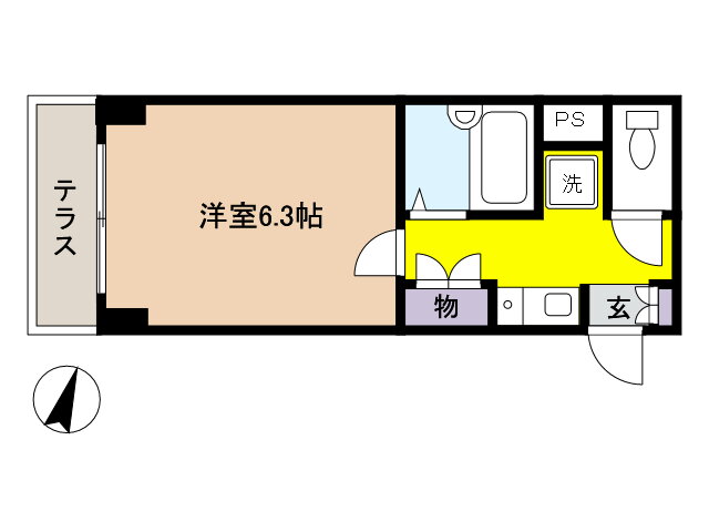 兵庫県芦屋市打出小槌町 打出駅 1K マンション 賃貸物件詳細