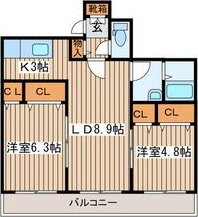 北海道札幌市北区北三十四条西１０ 新川駅 2LDK マンション 賃貸物件詳細