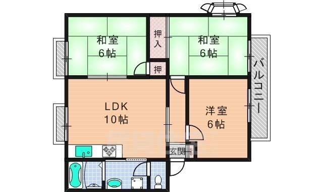 ビューティータウンＣ棟 1階 3LDK 賃貸物件詳細