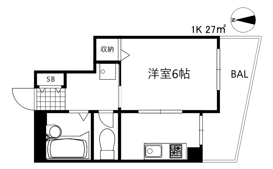 兵庫県神戸市中央区下山手通７ 花隈駅 1K マンション 賃貸物件詳細