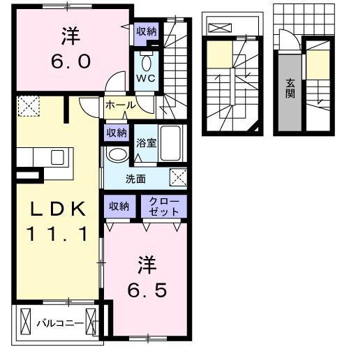 愛知県一宮市大和町妙興寺字坊ケ池 妙興寺駅 2LDK アパート 賃貸物件詳細