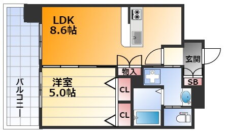 ラグゼ新大阪１ 9階 1DK 賃貸物件詳細