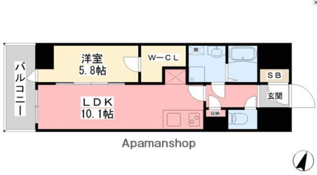 愛媛県松山市築山町 勝山町駅 1LDK マンション 賃貸物件詳細