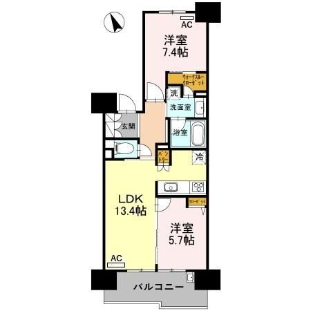 石川県金沢市駅西本町１ 金沢駅 2LDK マンション 賃貸物件詳細