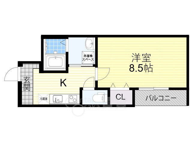 大阪府大阪市東淀川区下新庄４ 下新庄駅 1K アパート 賃貸物件詳細