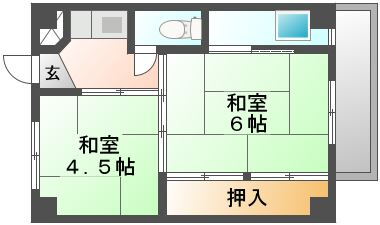 岡山県岡山市北区平野 庭瀬駅 2K マンション 賃貸物件詳細