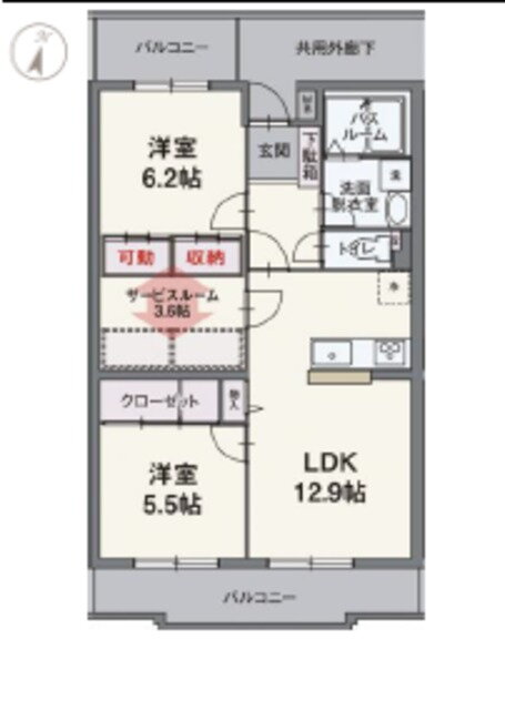 静岡県沼津市東沢田 沼津駅 2LDK アパート 賃貸物件詳細