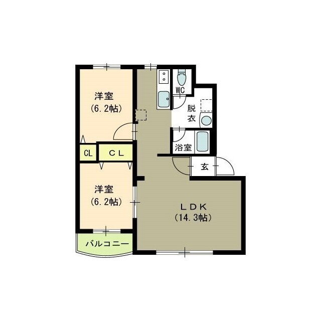 新潟県新潟市南区大通黄金４ 小針駅 2LDK マンション 賃貸物件詳細