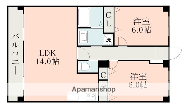 熊本県熊本市南区八幡６ 川尻駅 2LDK マンション 賃貸物件詳細