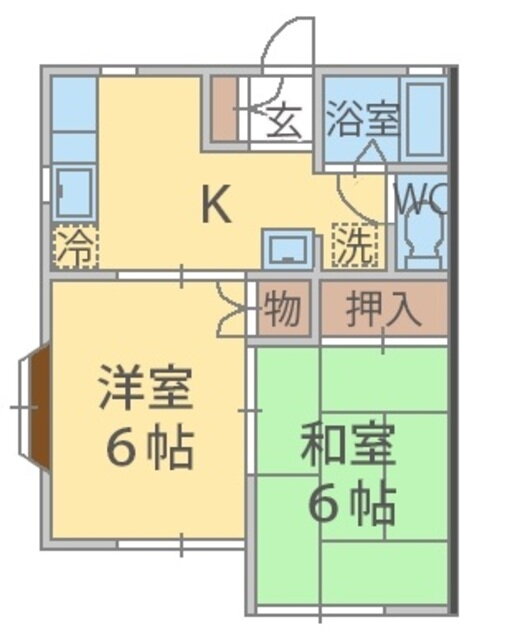 千葉県鎌ヶ谷市北中沢２ 北初富駅 2K アパート 賃貸物件詳細