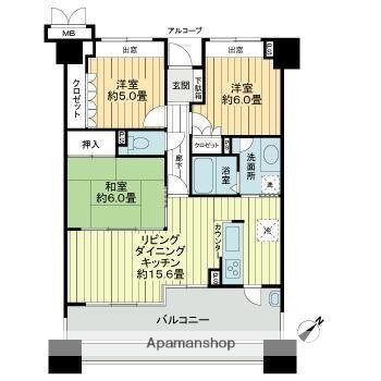 香川県高松市浜ノ町 高松駅 3LDK マンション 賃貸物件詳細