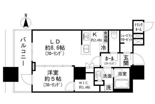 東京都品川区北品川５ 大崎駅 1LDK マンション 賃貸物件詳細