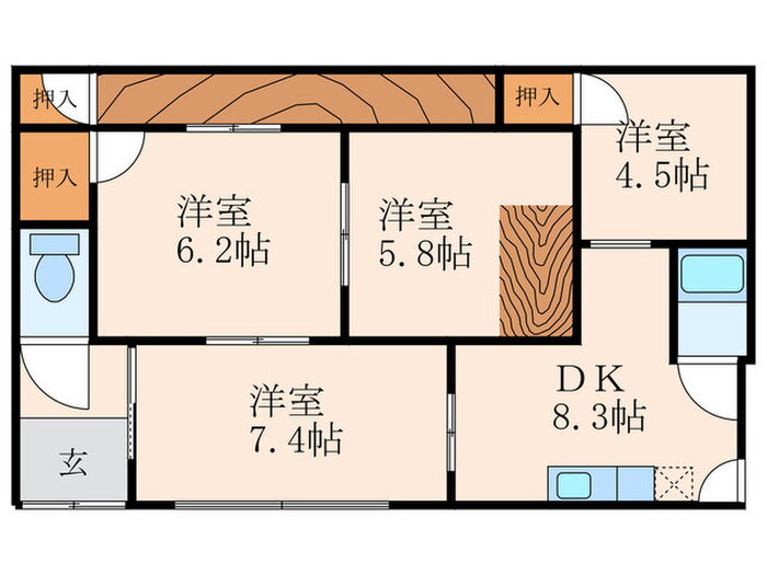 福岡県北九州市八幡東区花尾町 八幡駅 4DK 一戸建て 賃貸物件詳細