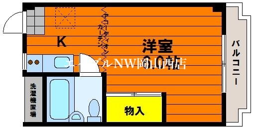 岡山県岡山市北区学南町３ 法界院駅 1K アパート 賃貸物件詳細