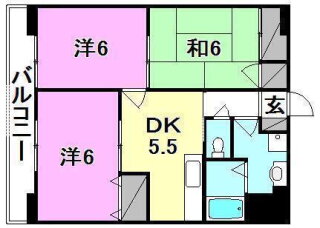 愛媛県松山市木屋町４ 木屋町駅 3DK マンション 賃貸物件詳細
