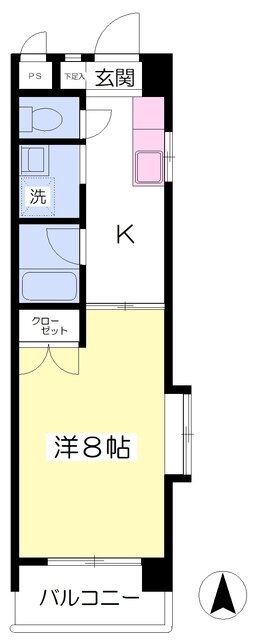 愛媛県松山市山越１ 本町六丁目駅 1K マンション 賃貸物件詳細