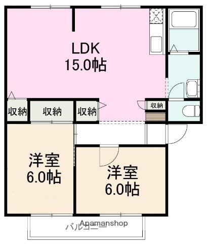 香川県高松市木太町 木太町駅 2LDK アパート 賃貸物件詳細