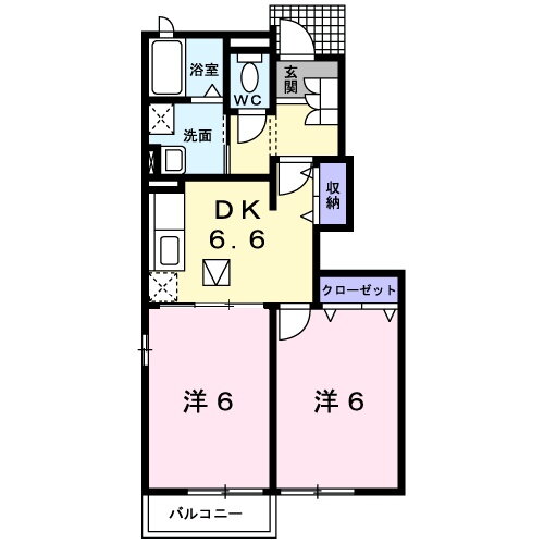 岡山県津山市河辺 東津山駅 2DK アパート 賃貸物件詳細