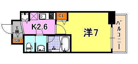 兵庫県神戸市兵庫区湊町１ 神戸駅 1K マンション 賃貸物件詳細