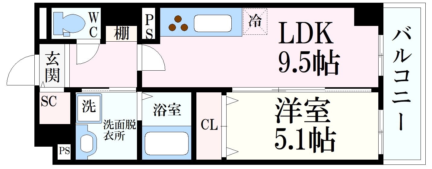 兵庫県西宮市深津町 西宮北口駅 1LDK マンション 賃貸物件詳細