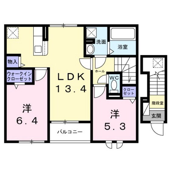 岡山県岡山市中区高屋 高島駅 2LDK アパート 賃貸物件詳細