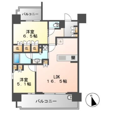 愛知県名古屋市西区那古野２ 国際センター駅 2LDK マンション 賃貸物件詳細