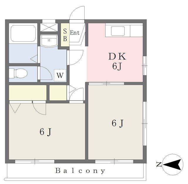 サンセイパレスＩＩ 1階 2DK 賃貸物件詳細