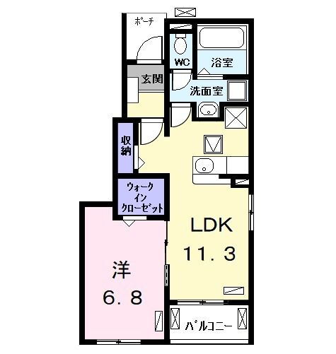 ルミナーレ　Ｉ 1階 1LDK 賃貸物件詳細