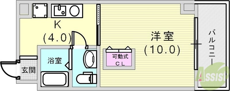 兵庫県神戸市兵庫区入江通３ 兵庫駅 1K マンション 賃貸物件詳細