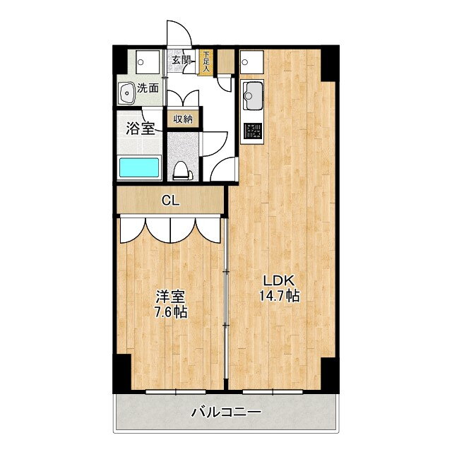 宮城県仙台市若林区新寺１ 宮城野通駅 1LDK マンション 賃貸物件詳細