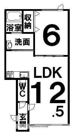 北海道帯広市西六条南２４ 帯広駅 1LDK アパート 賃貸物件詳細