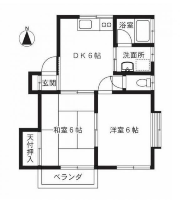 埼玉県春日部市西金野井 南桜井駅 2DK アパート 賃貸物件詳細