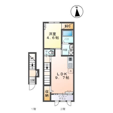 栃木県小山市若木町３ 小山駅 1LDK アパート 賃貸物件詳細
