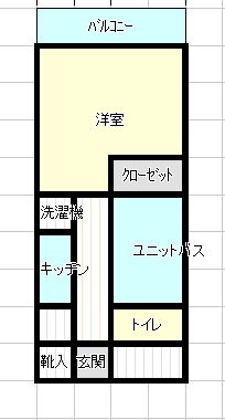 第１２田中興産ビル 3階 1K 賃貸物件詳細