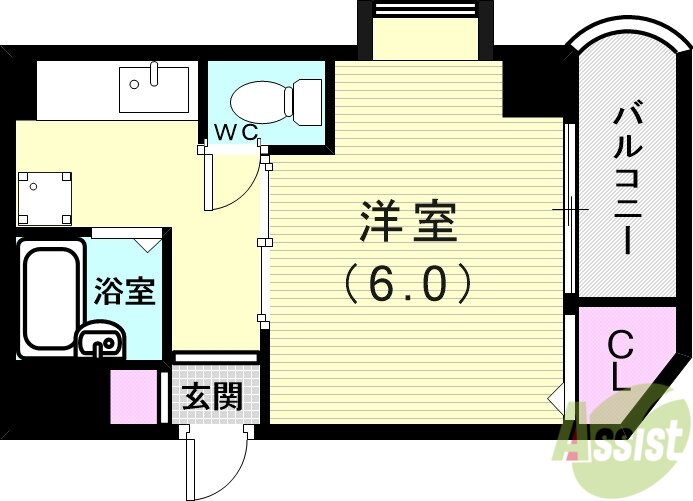 兵庫県明石市桜町 明石駅 1K マンション 賃貸物件詳細