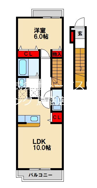 ラフレシールベルメゾン 2階 1LDK 賃貸物件詳細