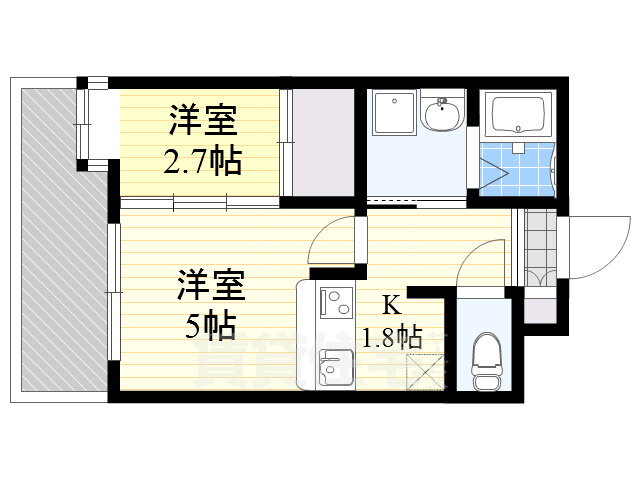 福岡県福岡市博多区博多駅前４ 博多駅 2K マンション 賃貸物件詳細