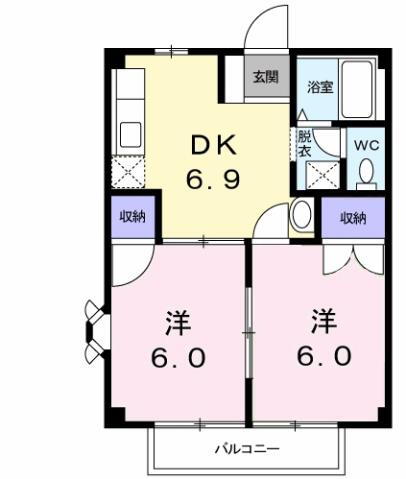 熊本県熊本市東区新外３ 健軍町駅 2DK アパート 賃貸物件詳細