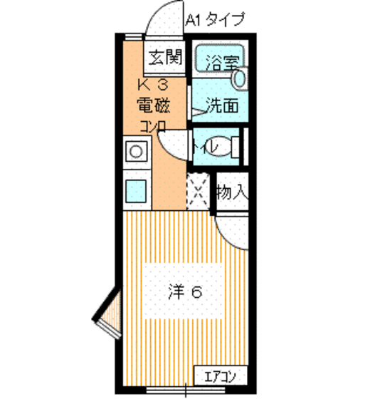 山口県下関市吉見竜王町 吉見駅 1K アパート 賃貸物件詳細