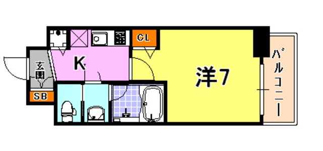 兵庫県神戸市兵庫区湊町１ 神戸駅 1K マンション 賃貸物件詳細