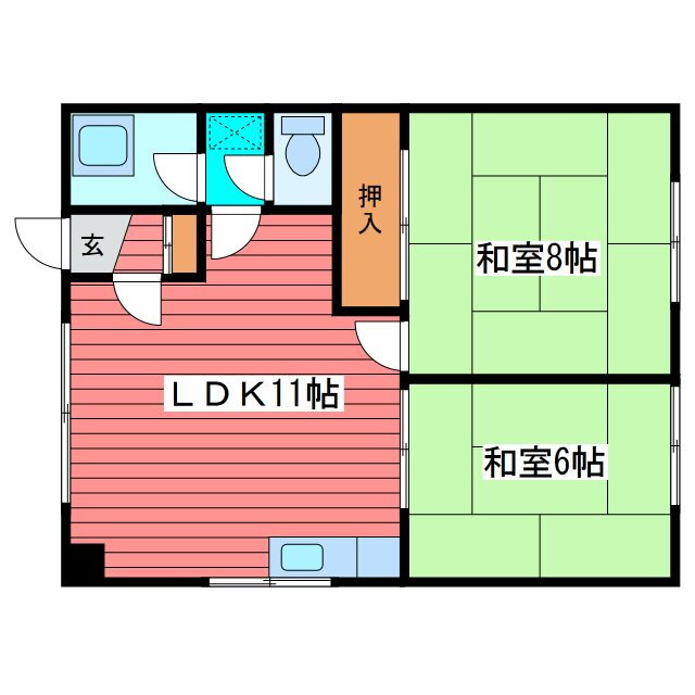 北海道札幌市豊平区月寒東五条８ 南郷７丁目駅 2LDK アパート 賃貸物件詳細