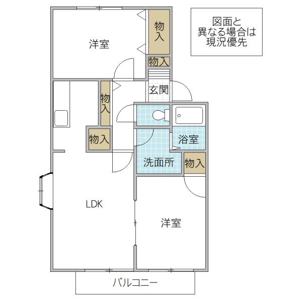 茨城県水戸市見川３ 赤塚駅 2LDK アパート 賃貸物件詳細