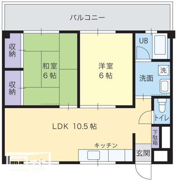 春日コーポラス 1階 2LDK 賃貸物件詳細