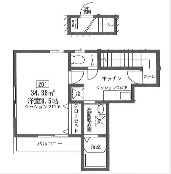 ソラーナ鵜の木 2階 1K 賃貸物件詳細