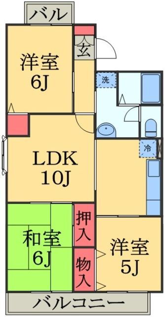 グランドサン壱番館 1階 3LDK 賃貸物件詳細