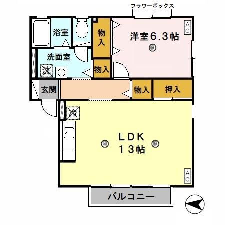 大阪府枚方市村野本町 村野駅 1LDK アパート 賃貸物件詳細