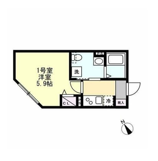 神奈川県厚木市元町 本厚木駅 1K アパート 賃貸物件詳細