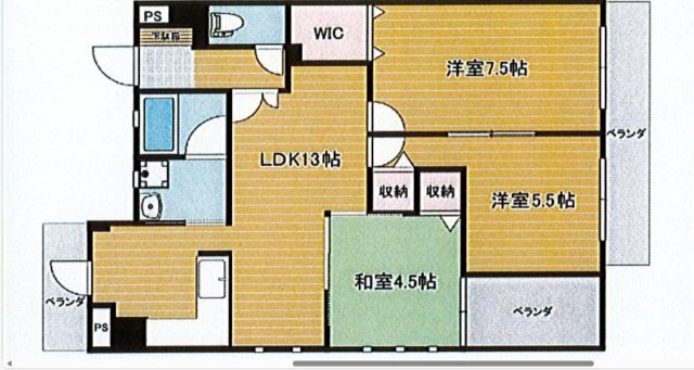 ラ・クール庭瀬 3階 3LDK 賃貸物件詳細