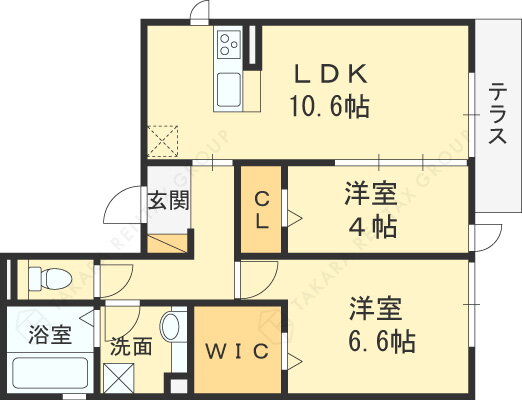 大阪府東大阪市六万寺町１ 瓢箪山駅 2LDK アパート 賃貸物件詳細