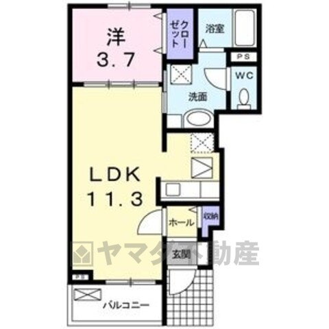 栃木県宇都宮市西川田町 江曽島駅 1LDK アパート 賃貸物件詳細